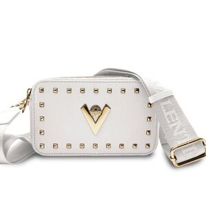 Valentino Orlandi White and Gold Crossbody Bag